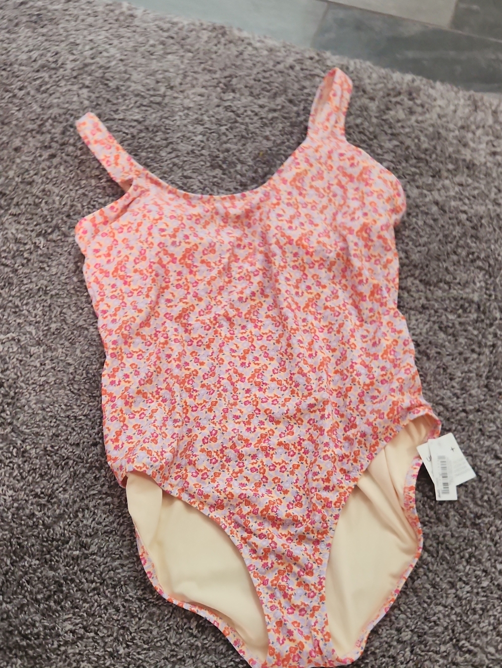Pink Floral One-Piece Swimsuit